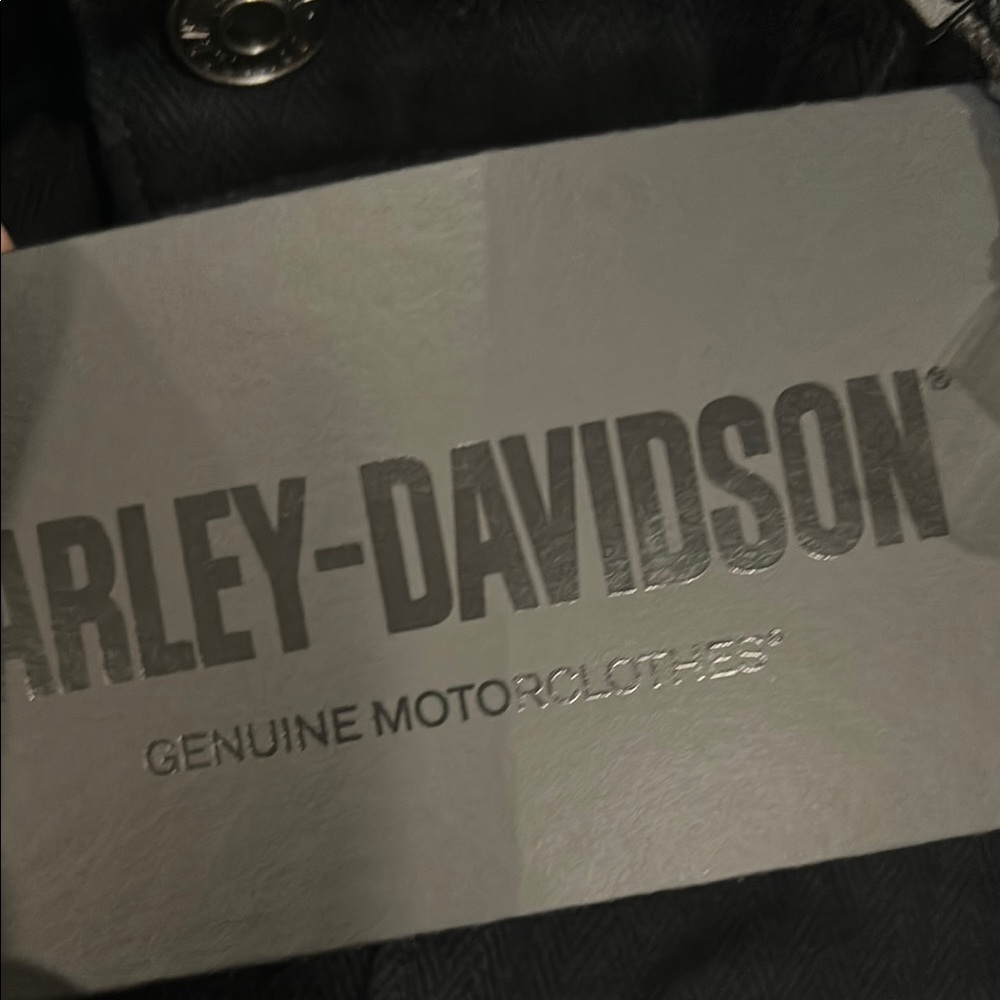 NWT Harley-Davidson Black Straight Leg Pants Size 10 - Picture 8 of 16